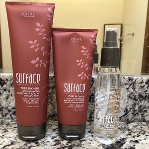 Surface pure blonde rose shampoo set